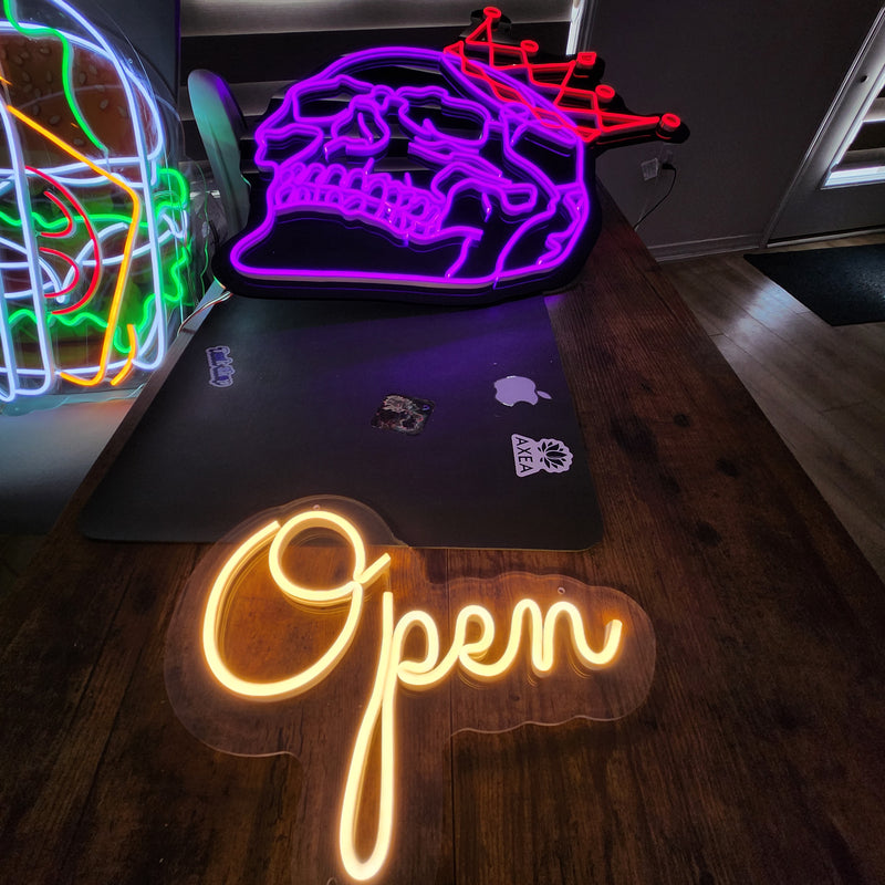Open Neon Sign