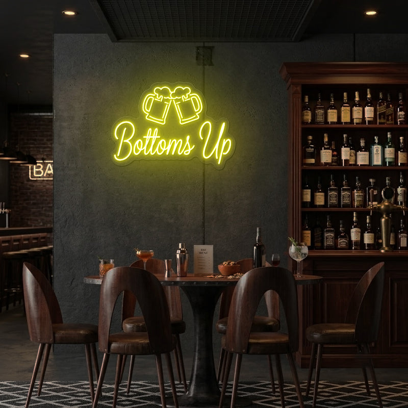 Bottom's Up Neon Sign