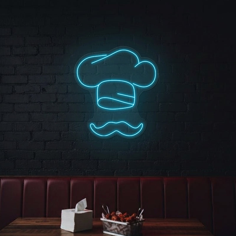 Chef & Hat Neon Sign
