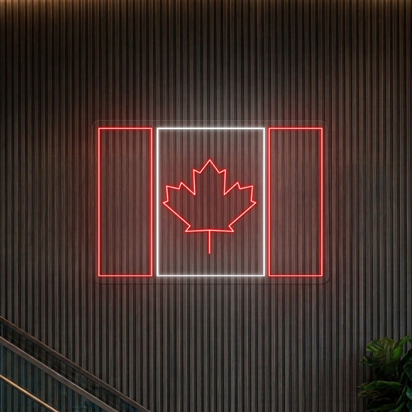 Canadian Map Neon Signs