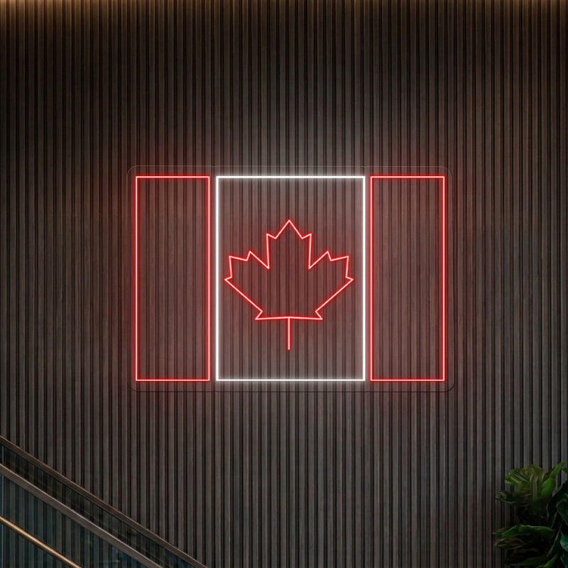Canadian Map Neon Signs