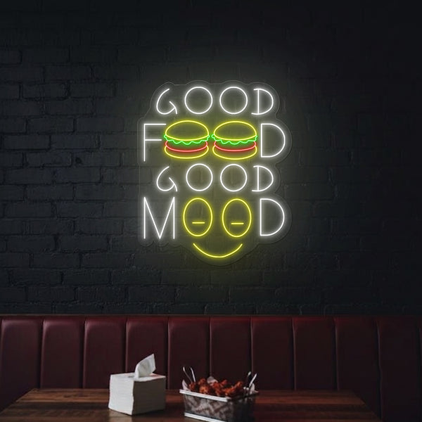Good Food & Good Mood Neon Sign