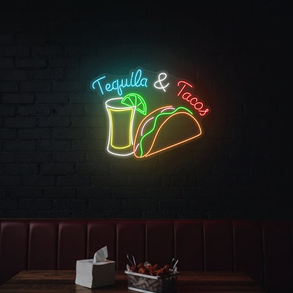 Tequilla & Tacos Neon Sign