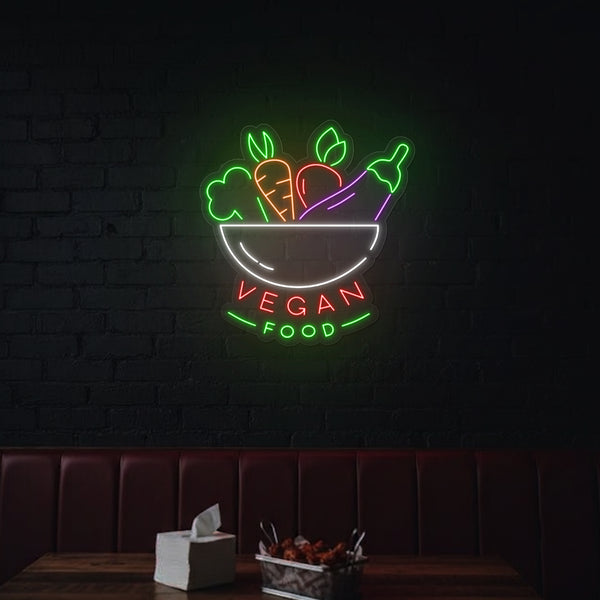 Vegan Food Neon Sign