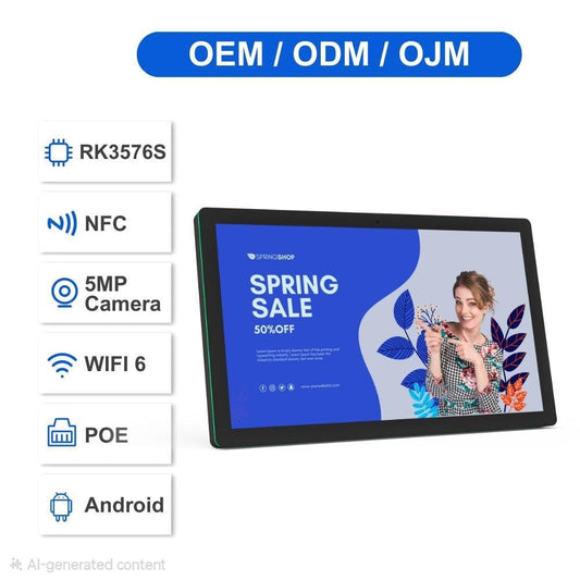 Wall Mount Android Tablet NFC Portable Touch Screen Indoor Advertising Display