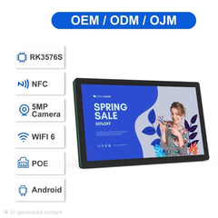 Wall Mount Android Tablet NFC Portable Touch Screen Indoor Advertising Display