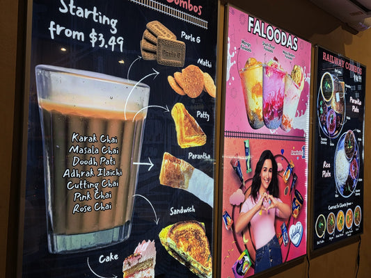 LED Backlit Single Side Acrylic Advertising Light Boxes 36 inches by 30 inches