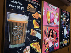 LED Backlit Single Side Acrylic Advertising Light Boxes 36 inches by 30 inches