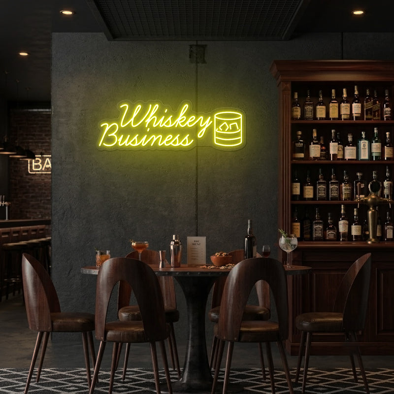 Whiskey Business Neon Sign
