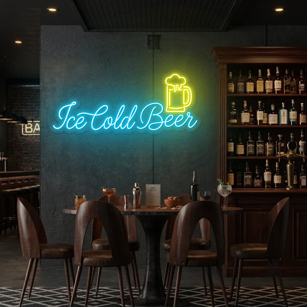 Ice Cold Beer Neon Sign